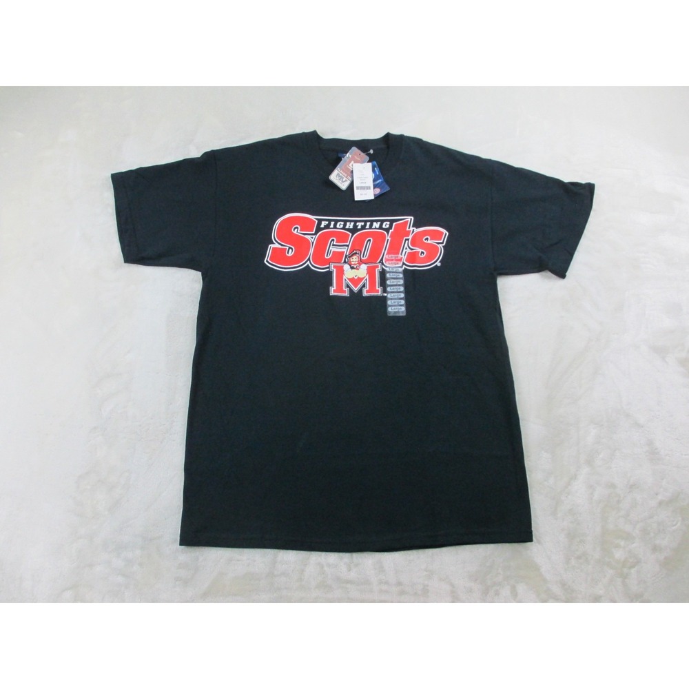 NEW Monmouth College Fighting Scots Shirt Mens Large Blue Basketball*